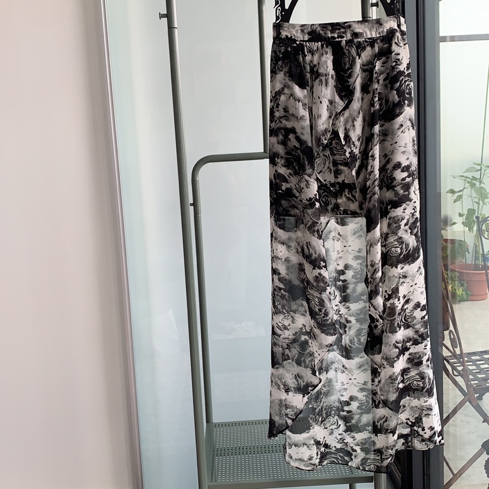 Urban Outfitters Sheer High-Low Skirt